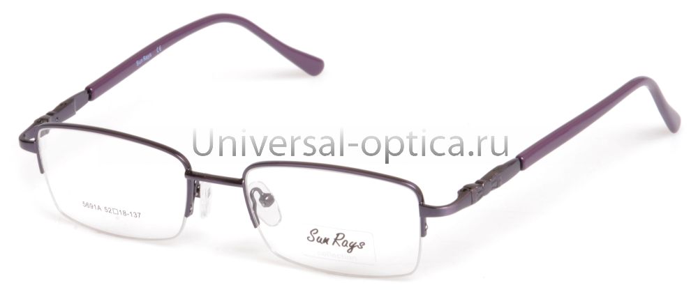 Оправа металлическая Sun Rays 5691A c. 60 от Торгового дома Универсал || universal-optica.ru