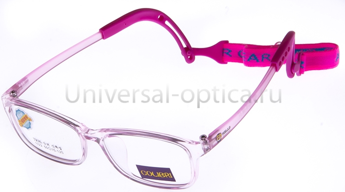 Оправа детская пластиковая Colibri new 1022 c. 1 (гибкий заушн.) с резиночкой  от Торгового дома Универсал || universal-optica.ru