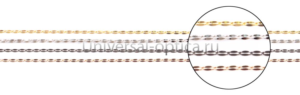 Цепочка металлическая в ассортименте (упаковка 10 шт) винтовое плетение от Торгового дома Универсал || universal-optica.ru