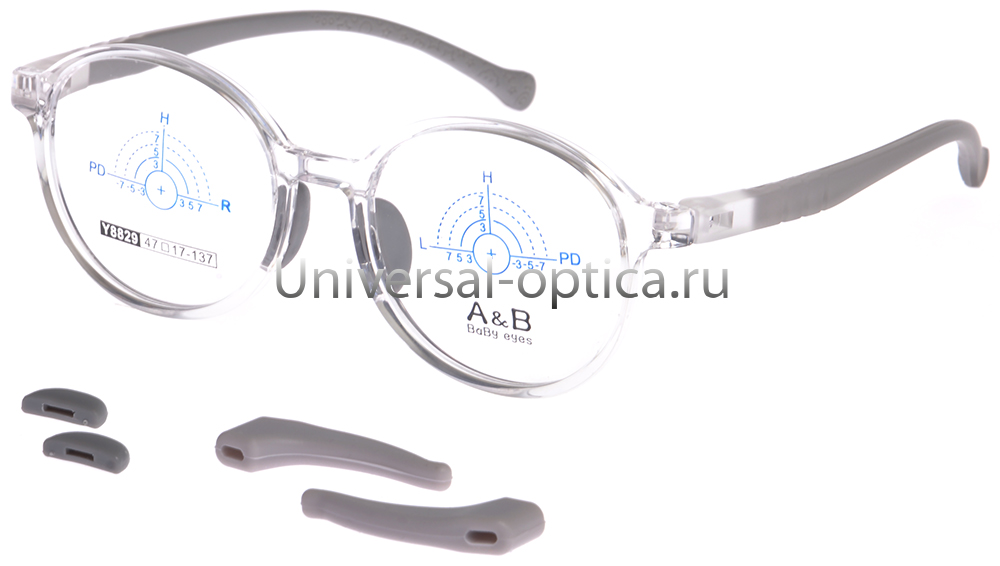 Оправа детская пластиковая A&B Y8829 c. 6 со стопперами от Торгового дома Универсал || universal-optica.ru