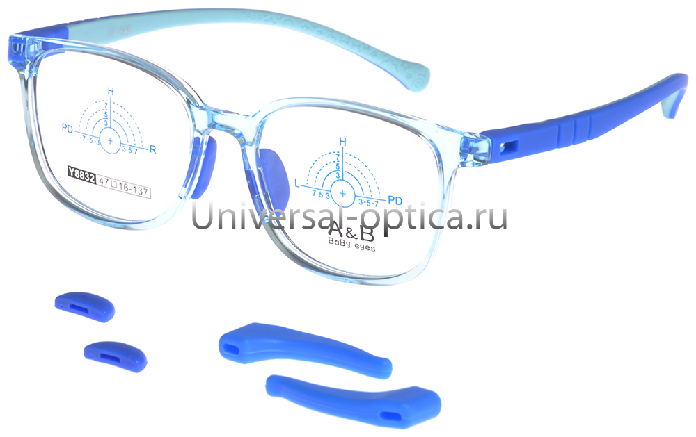 Оправа детская пластиковая A&B Y8832 c. 4 со стопперами от Торгового дома Универсал || universal-optica.ru