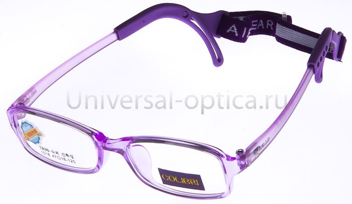 Оправа детская пластиковая Colibri new 1018 c. 8 (гибкий заушн.) с резиночкой  от Торгового дома Универсал || universal-optica.ru