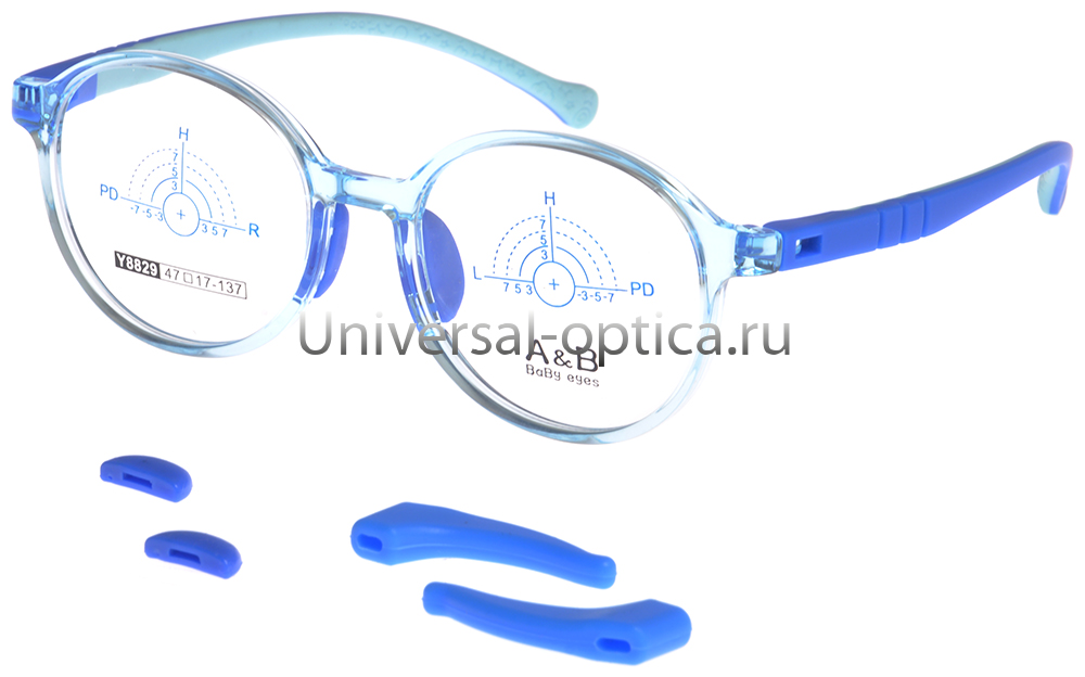Оправа детская пластиковая A&B Y8829 c. 4 со стопперами от Торгового дома Универсал || universal-optica.ru