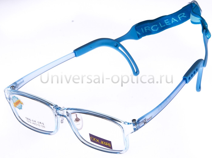 Оправа детская пластиковая Colibri new 1076 c. 3 (гибкий заушн.) с резиночкой  от Торгового дома Универсал || universal-optica.ru