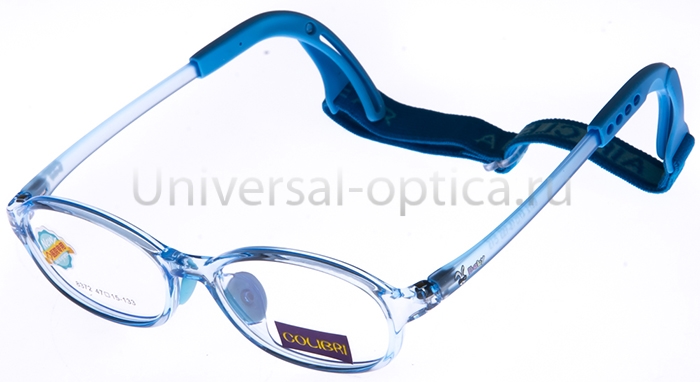 Оправа детская пластиковая Colibri new 8372 c. 13 (гибкий заушн.) с резиночкой  от Торгового дома Универсал || universal-optica.ru