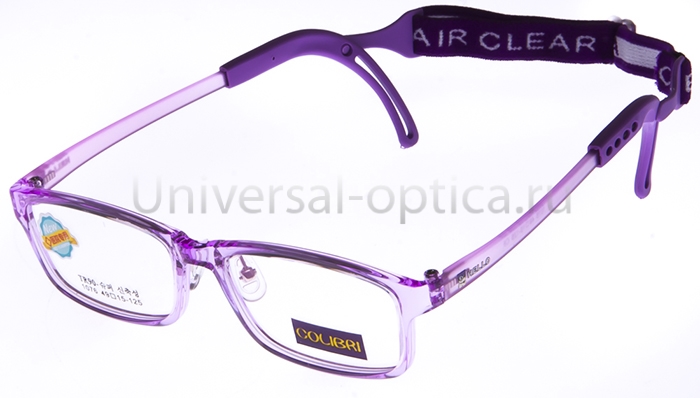 Оправа детская пластиковая Colibri new 1076 col. 8 (гибкий заушн.) с резиночкой  от Торгового дома Универсал || universal-optica.ru