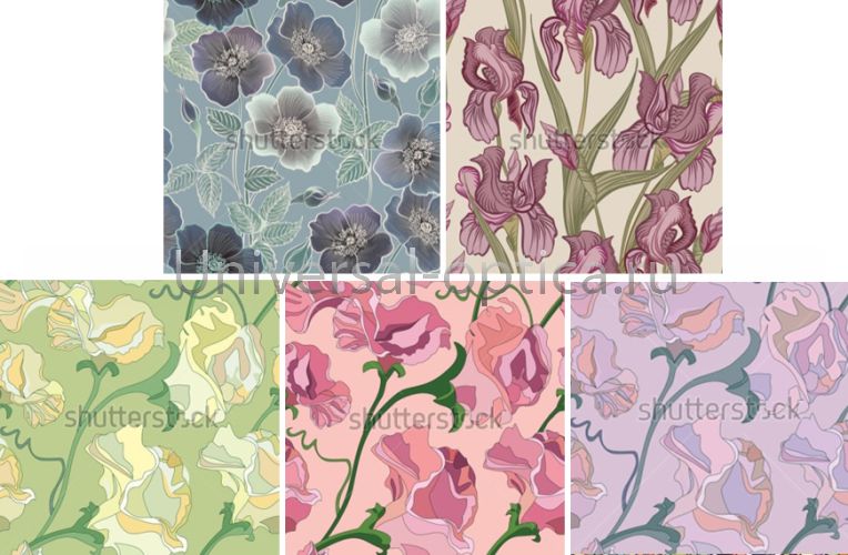 Салфетка из MF "УНИВЕРСАЛ" в индивидуальной упаковке (5шт.) Цветы - 4 (15*18см) Китай от Торгового дома Универсал || universal-optica.ru