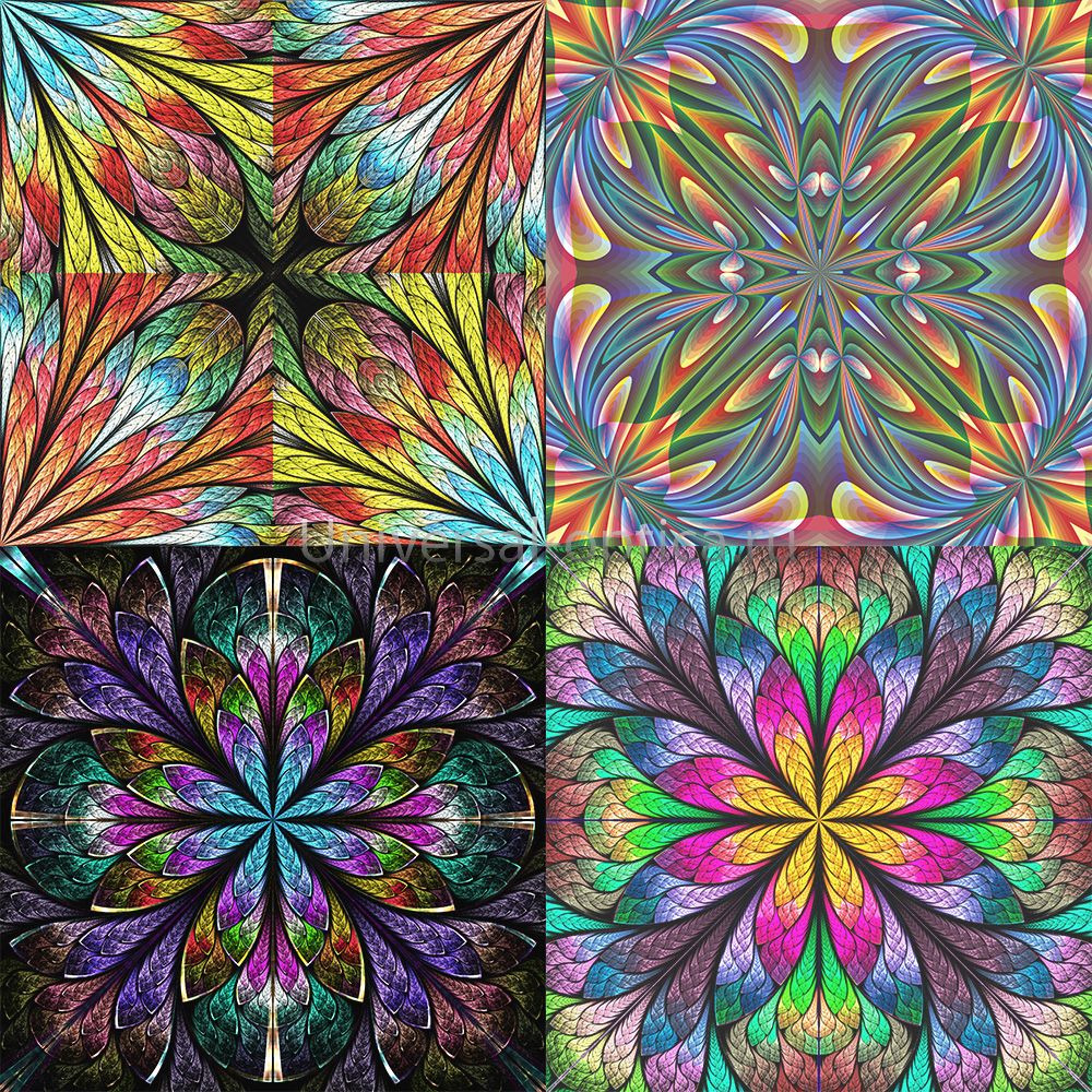 Салфетка из MF "УНИВЕРСАЛ" в индивидуальной упаковке (4шт.) Абстракция-2 (18*18см) Китай от Торгового дома Универсал || universal-optica.ru