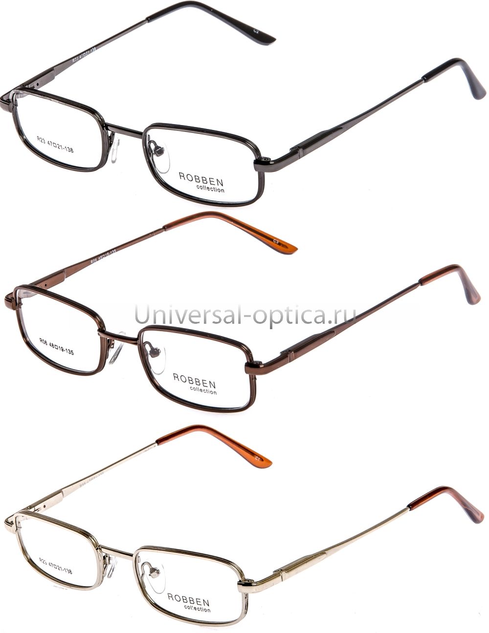 Оправа металлическая Robben подр/обод с шир. фаской от Торгового дома Универсал || universal-optica.ru