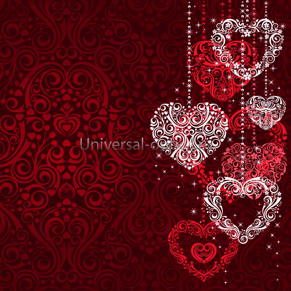 Салфетка из MF "УНИВЕРСАЛ" в индивидуальной упаковке (4шт.) Валентинка-2 (18*18см) Китай от Торгового дома Универсал || universal-optica.ru