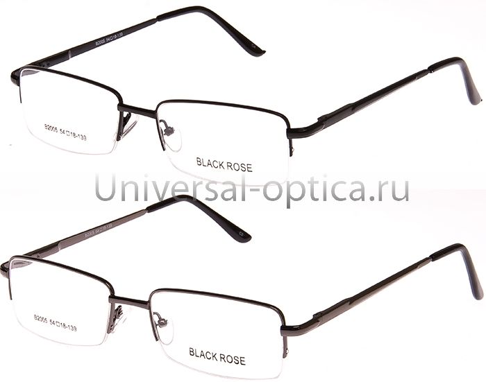 Оправа металлическая Black Rose муж/полуобод от Торгового дома Универсал || universal-optica.ru