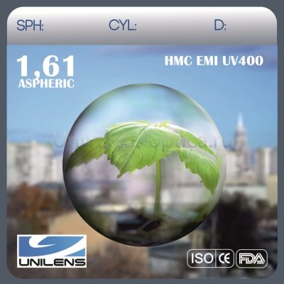 Линза полимерная 1.60 AS HMC EMI UV UNILENS (КИТАЙ) от Торгового дома Универсал || universal-optica.ru