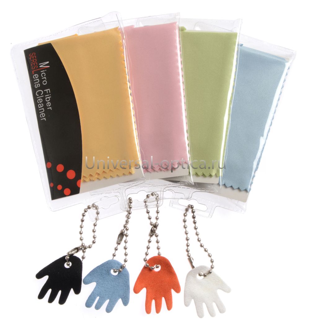 Салфетка "Ручка" в индивидуальной упаковке MF (№11), однотонная цветная от Торгового дома Универсал || universal-optica.ru