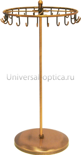 Стойка для цепочек круглая (мет.) 24 крючка (405х150х150мм) (№ 048) от Торгового дома Универсал || universal-optica.ru