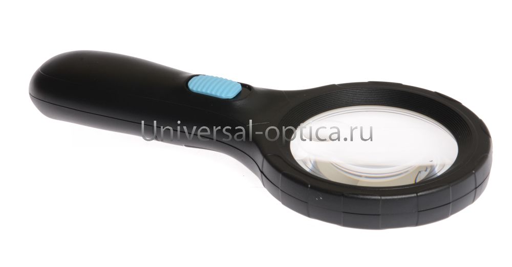 Лупа полимерная классическая №6 d.75 (х3, х8) биф. с подсв. (6904B) от Торгового дома Универсал || universal-optica.ru