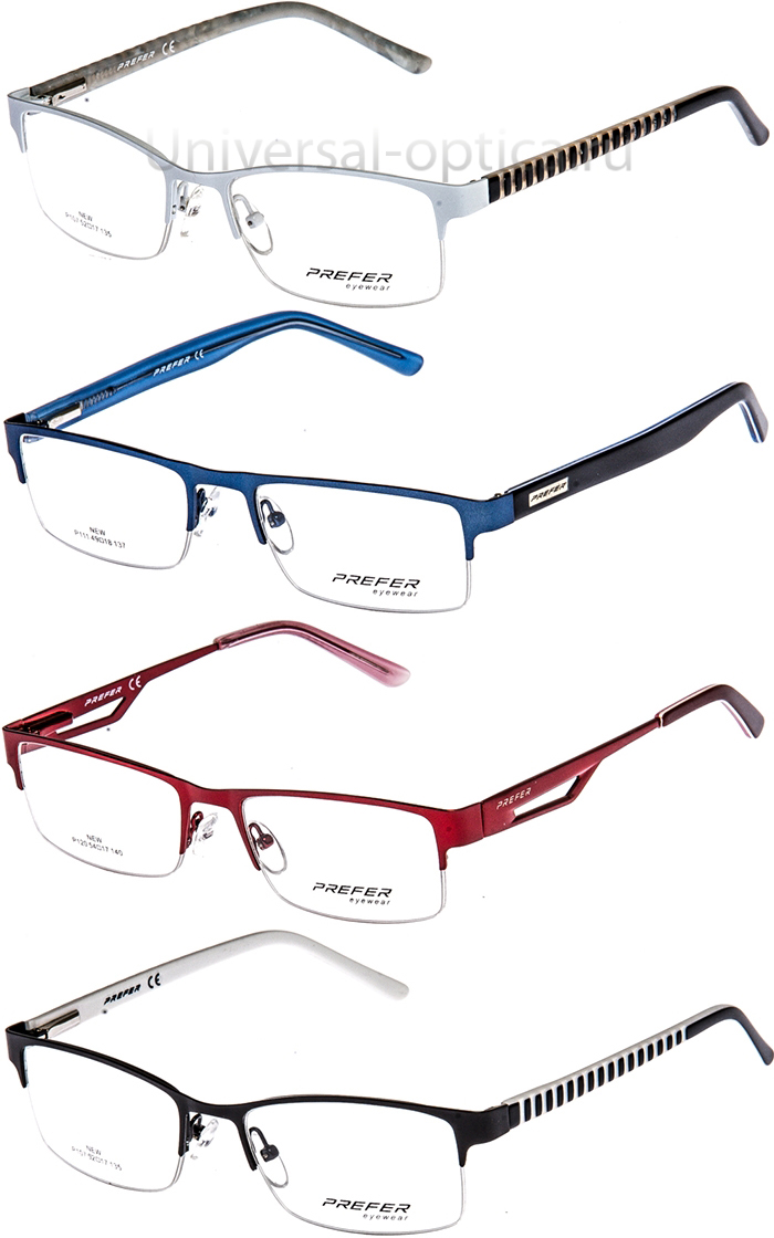 Оправа металлическая Prefer УС/полуобод от Торгового дома Универсал || universal-optica.ru