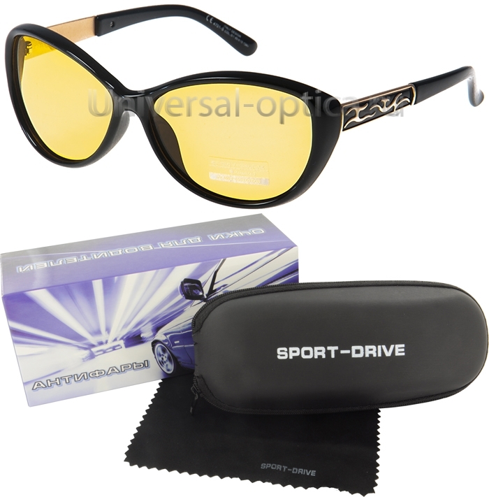 4701-s-PL очки для водителей Sport-drive (+футл.) col. 5/1, линза жел. от Торгового дома Универсал || universal-optica.ru