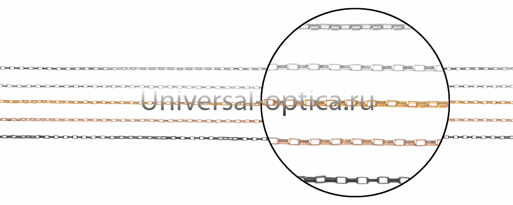 Цепочка металлическая в ассортименте (упаковка 10 шт) с плоским плетением-2 от Торгового дома Универсал || universal-optica.ru