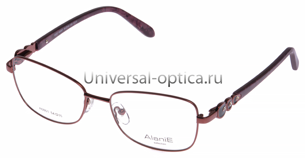 Оправа мет. Alanie-2 A6861 col. 111 от Торгового дома Универсал || universal-optica.ru