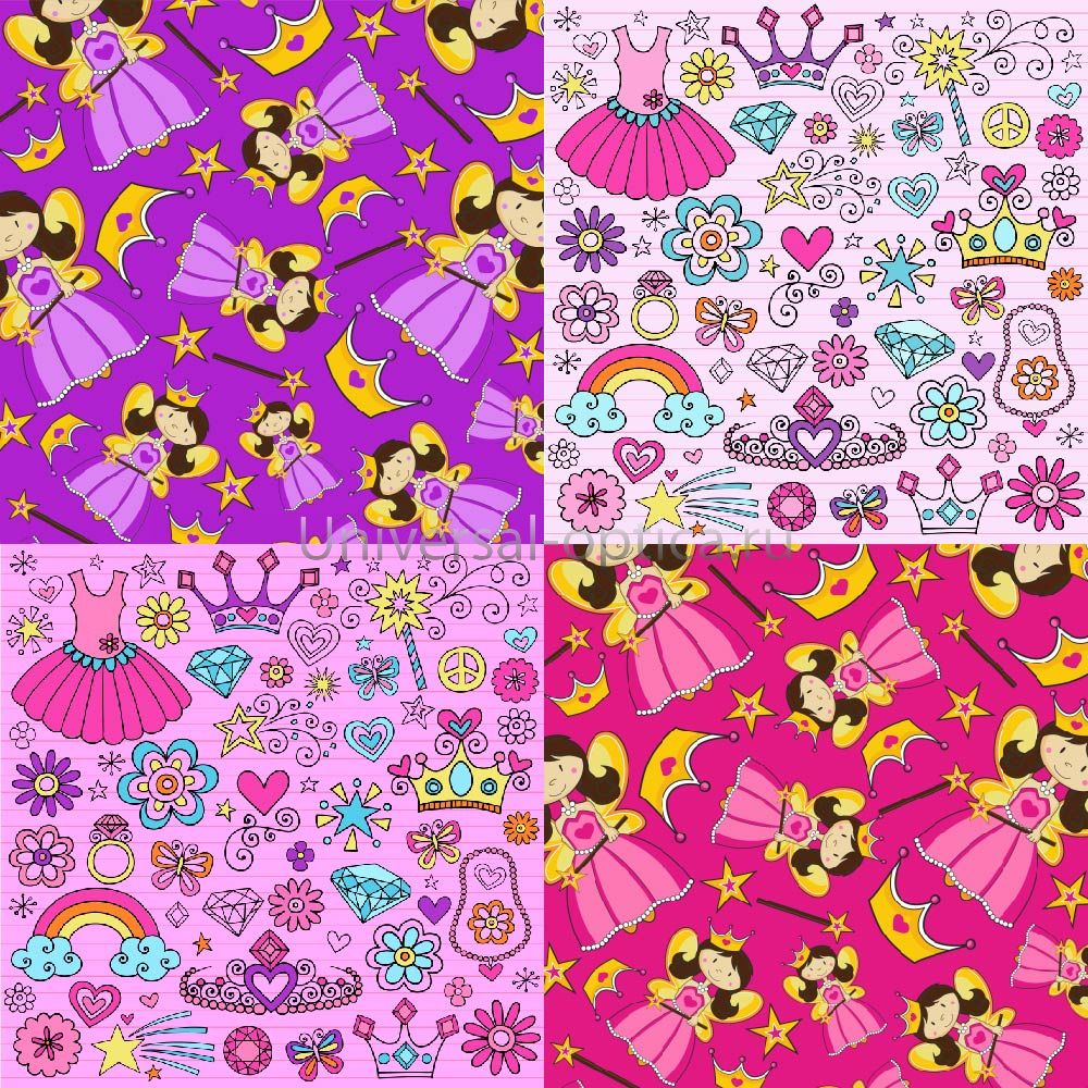 Салфетка из MF "УНИВЕРСАЛ" в индивидуальной упаковке (4шт.) Принцесса (15*18см) Китай от Торгового дома Универсал || universal-optica.ru