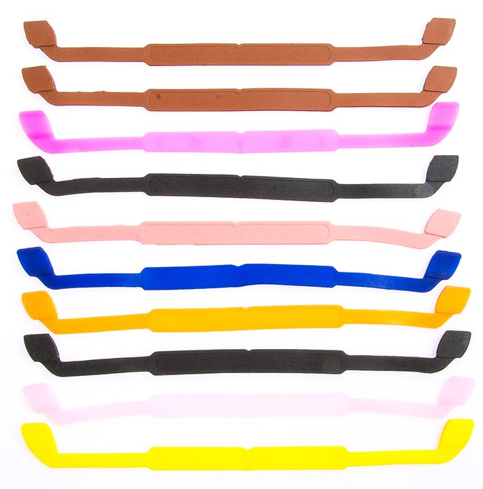 Шнурок для очков силиконовый цветные, плоские (10 шт) от Торгового дома Универсал || universal-optica.ru