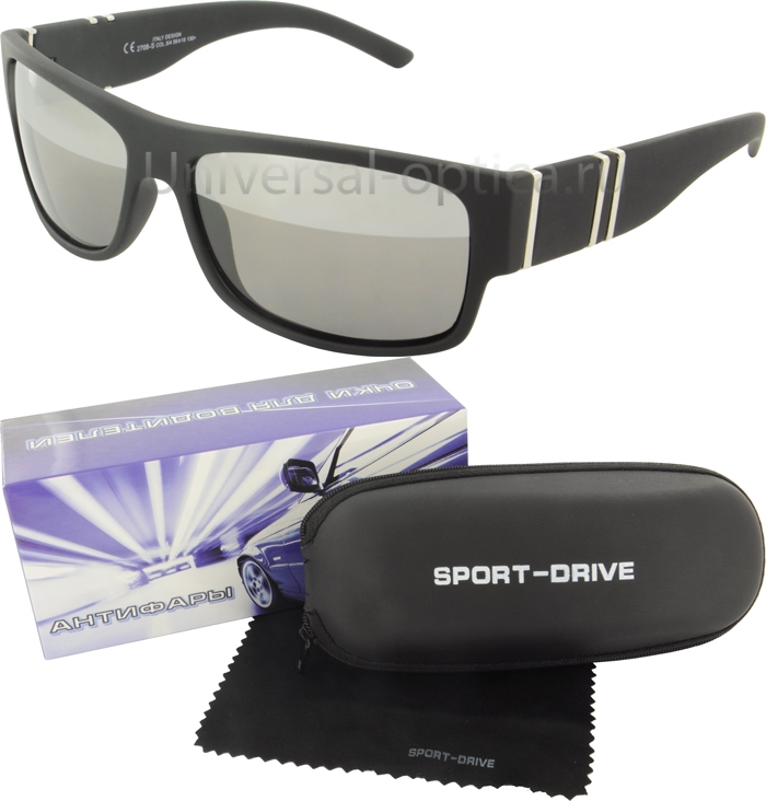 2708-s-PL+AR очки для вод. Sport-drive (+футл.) col. 5/4, линза сер. от Торгового дома Универсал || universal-optica.ru