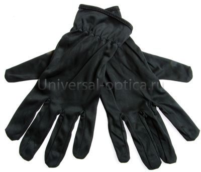 Перчатки  из микрофибры L черные от Торгового дома Универсал || universal-optica.ru