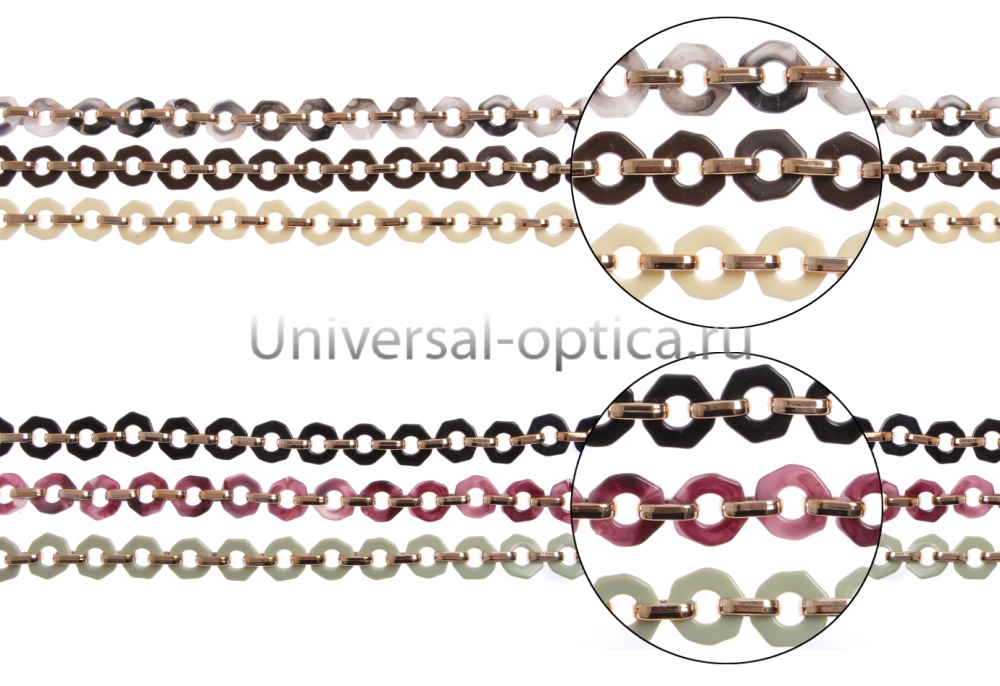 Цепочка полимерная в ассортименте (упаковка 6 шт) ассорти-8 от Торгового дома Универсал || universal-optica.ru
