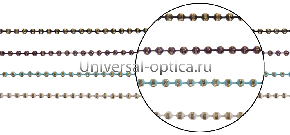 Цепочка металлическая в ассортименте (упаковка 10 шт) бусы 4 от Торгового дома Универсал || universal-optica.ru