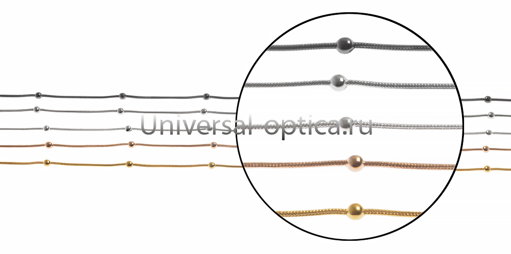 Цепочка металлическая в ассортименте (упаковка 10 шт) бусы 2 от Торгового дома Универсал || universal-optica.ru