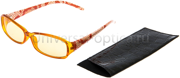 1010-4 очки для работы на комп. Reader (меланин) в футляре 0.00 от Торгового дома Универсал || universal-optica.ru