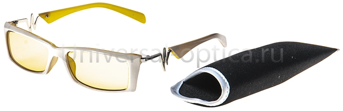 128-4 очки для работы на комп. Universal (меланин) в футляре 0.00 от Торгового дома Универсал || universal-optica.ru