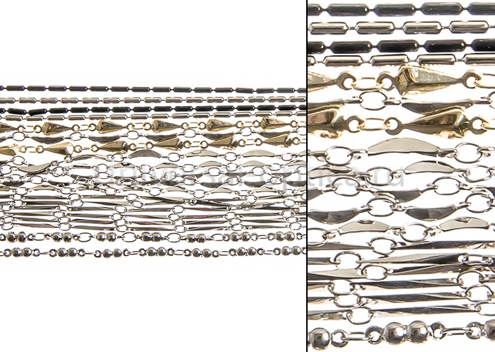 Цепочка металлическая в ассортименте (упаковка 10 шт) ассорти-1 от Торгового дома Универсал || universal-optica.ru