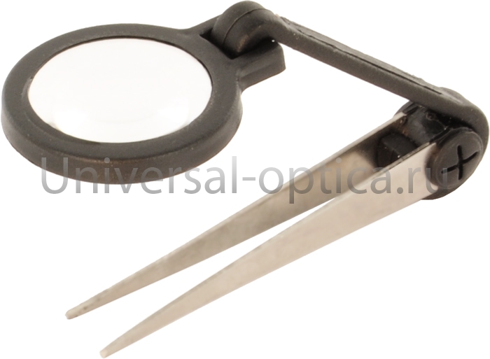 Лупа полимерная 32-25 (х2) лупа-пинцет от Торгового дома Универсал || universal-optica.ru