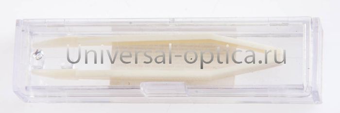 Пинцет 8 см в ф-ре S-783 (белый) (силиконовый наконечник) (упаковка 10 шт) %%% от Торгового дома Универсал || universal-optica.ru