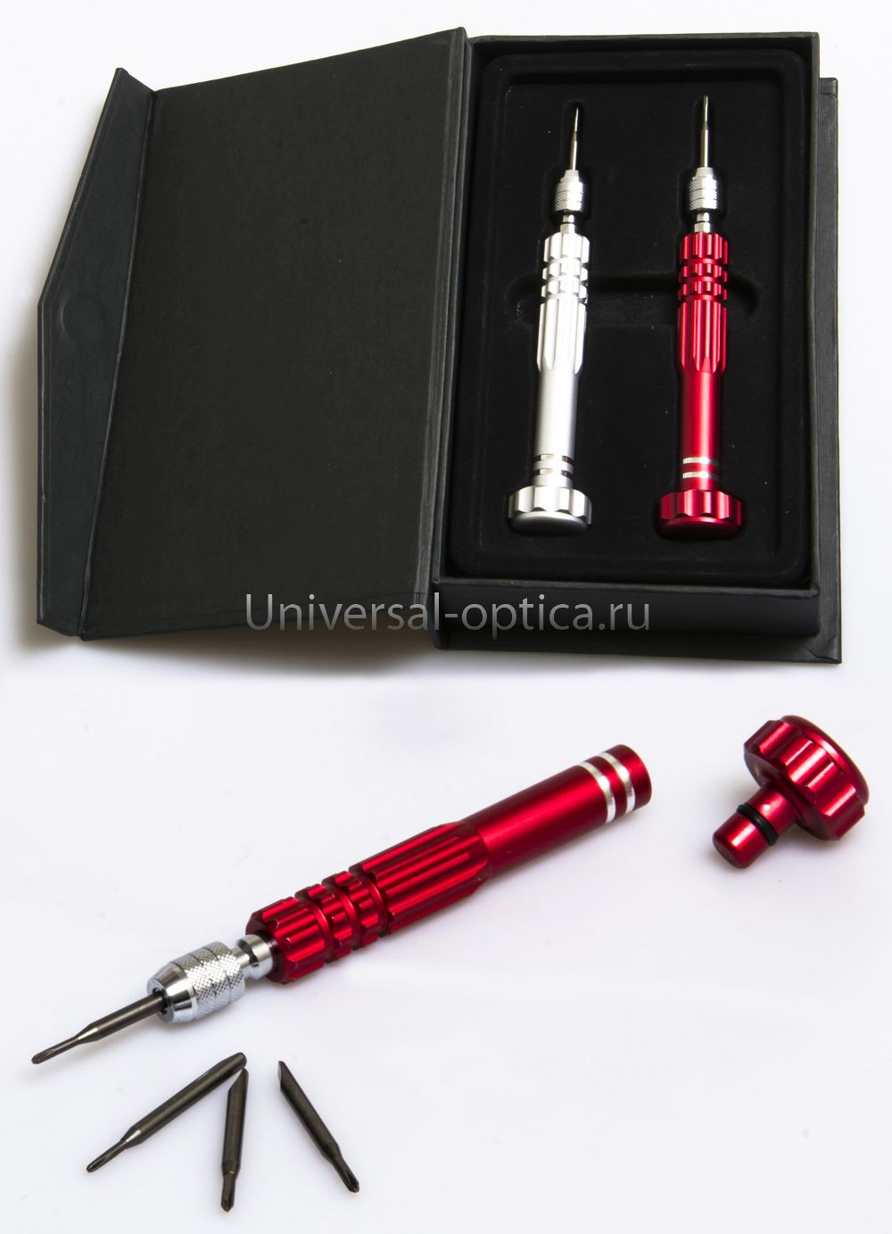 Набор отверток (крестовая + плоская, со сменными насадками, SL013) от Торгового дома Универсал || universal-optica.ru