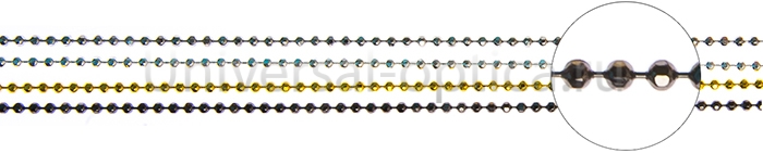 Цепочка металлическая в ассортименте (упаковка 10 шт) бусы от Торгового дома Универсал || universal-optica.ru