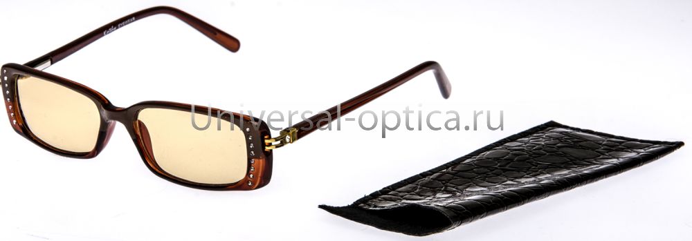 0508-kop-4 очки для работы на комп. Kathy (меланин) в футляре 0.00 от Торгового дома Универсал || universal-optica.ru