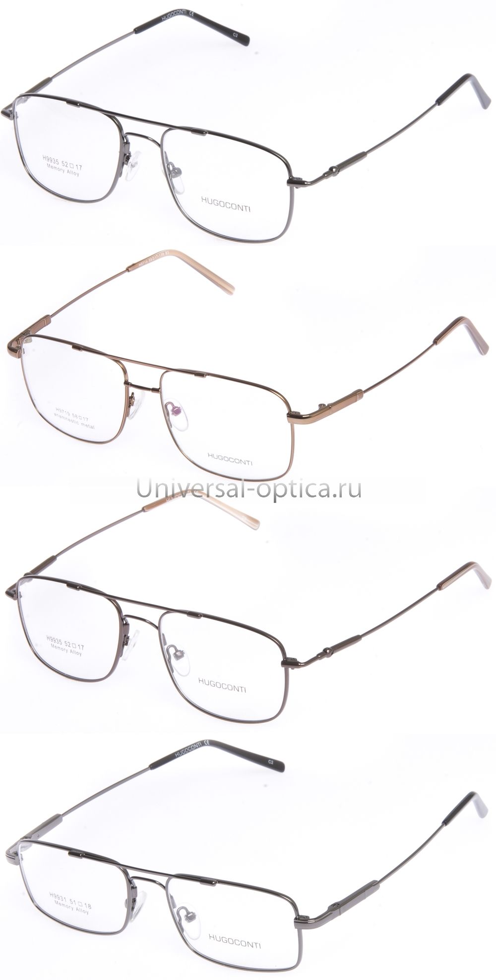 Оправа металлическая Hugoconti (memory) муж/обод от Торгового дома Универсал || universal-optica.ru