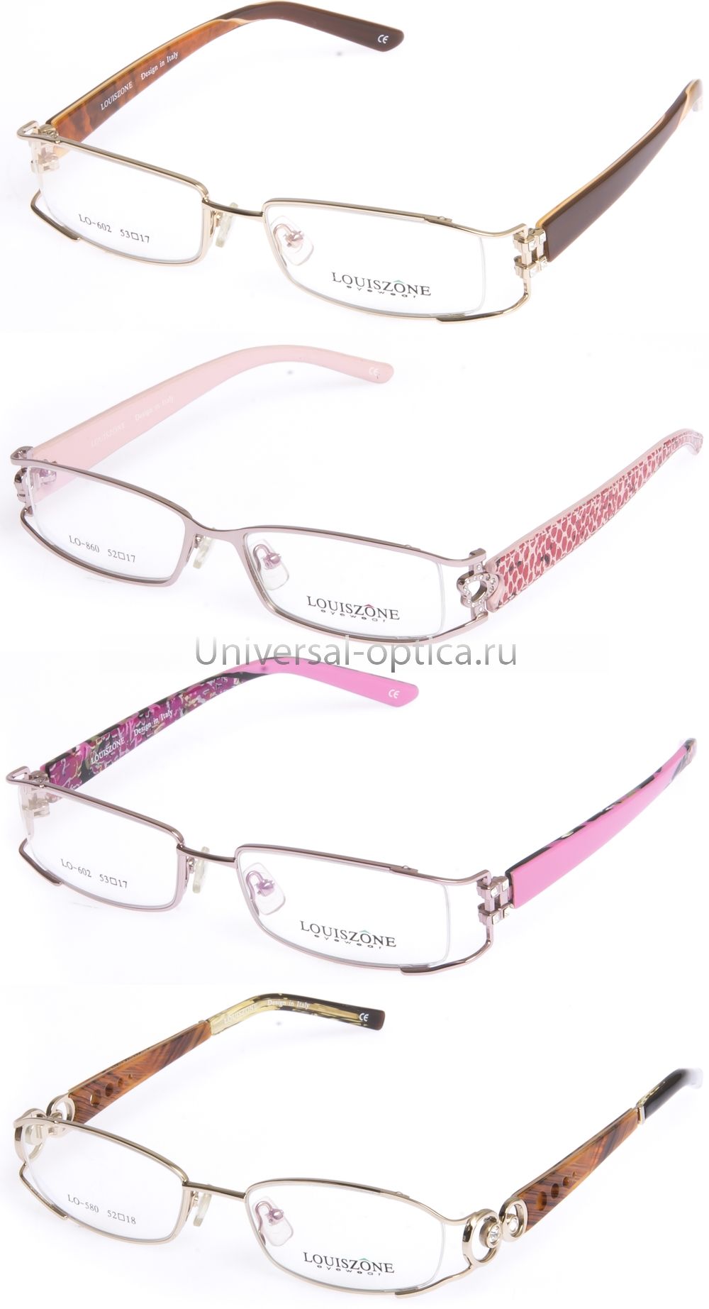 Оправа металлическая Louiszone жен/полуобод от Торгового дома Универсал || universal-optica.ru