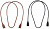 Шнурок для очков силиконовый черный/коричневые (10 шт) от Торгового дома Универсал || universal-optica.ru